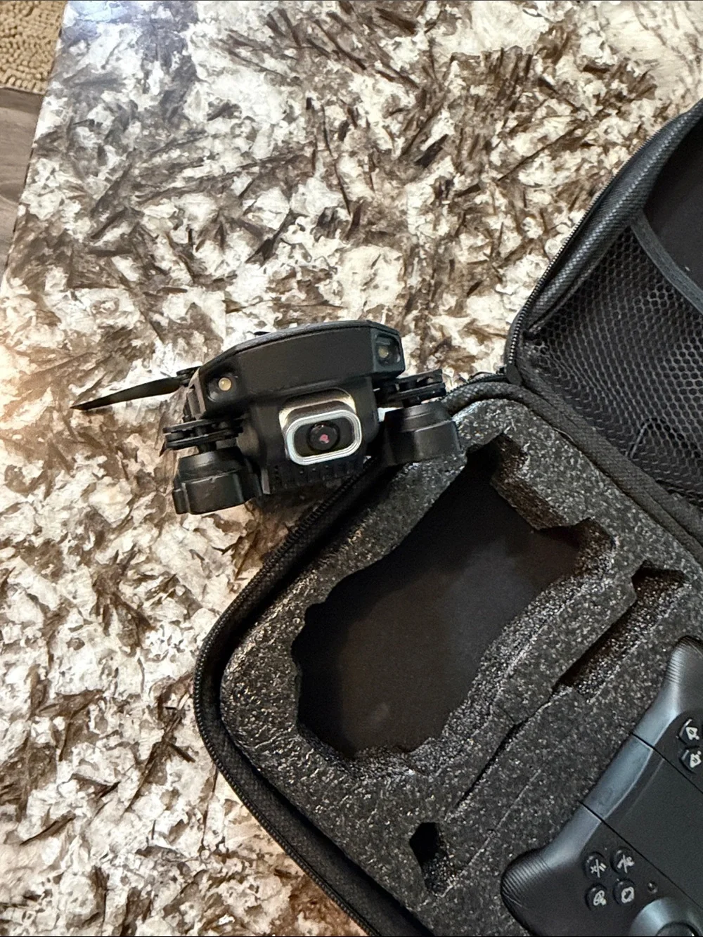 Foldable RC Drone with Controller - Black